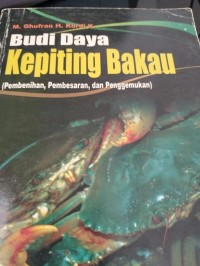 Budidaya Kepiting Bakau