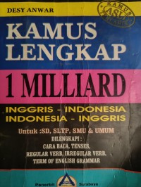 Image of KAMUS LENGKAP 1 MILLIARD INGGRIS - INDONESIA INDONESIA - INGGRIS