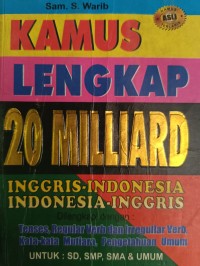Image of KAMUS LENGKAP 20 MILLIARD Inggris - Indonesia Indonesia - Inggris