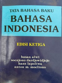 TATA BAHASA BAKU BAHASA INDONESIA EDISI KETIGA